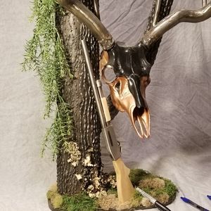 Deer sculpture hand made welded